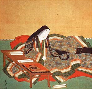 Illustration of author Murasaki Shikibu